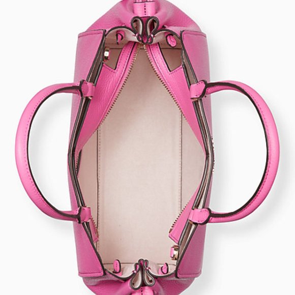 NWT Kate Spade pink leather medium satchel handbag - Picture 2 of 8